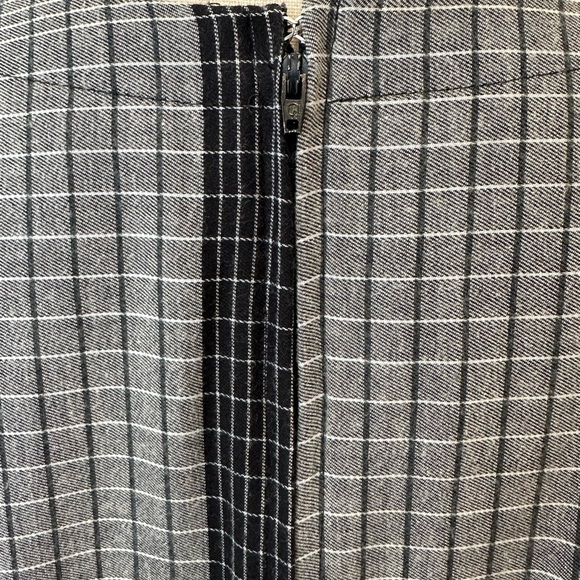 Sasson VTG dress  black and white plaid pattern SZ L EUC - Picture 5 of 6